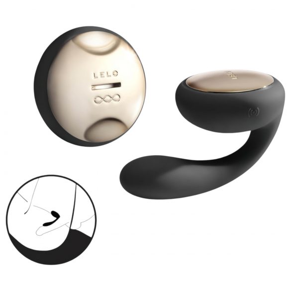 LELO Ida - rotējošs pāra vibrators (melns) 