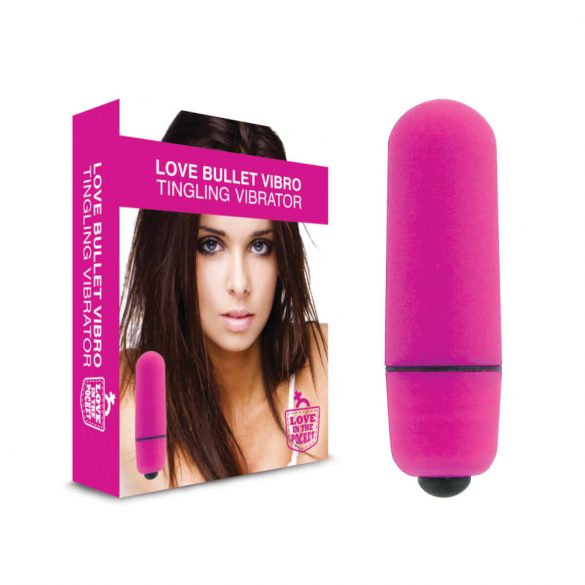 Mīlestības lode - ūdensizturīgs mini vibrators (rozā) 