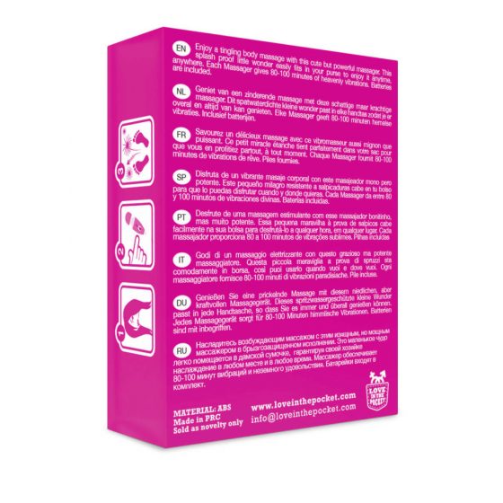 Love Wand - mini masāžas vibrators (rozā)