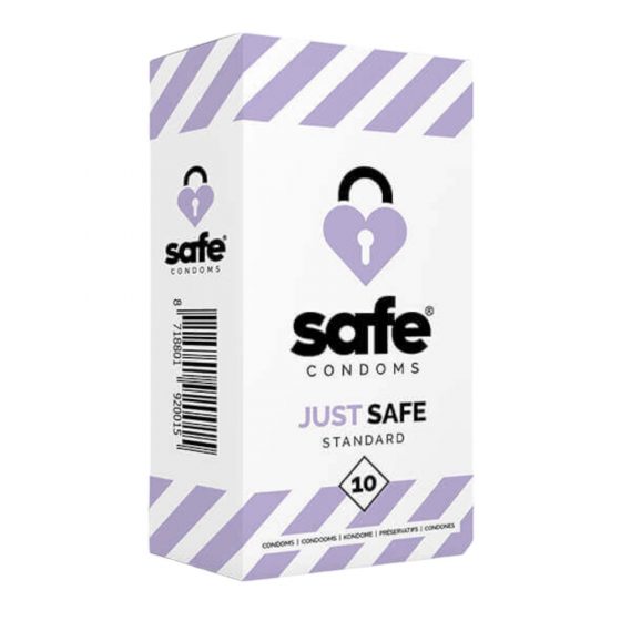 SAFE Just Safe - standarta vaniļas prezervatīvi (10 gab.)