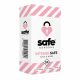 SAFE Intense Safe - rievotais un punktotais prezervatīvs (10 gab.)