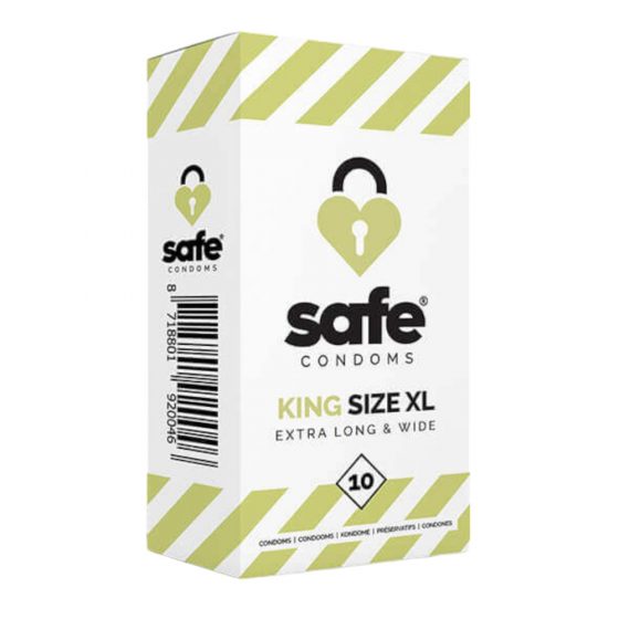 SAFE King Size XL - ekstra lieli prezervatīvi (10 gb)