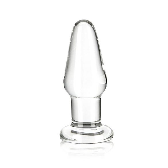 GLAS - klasiskais stikla anālais dildo (caurspīdīgs) 