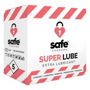 SAFE Super Lube - ekstra libestus prezervatīvs (5gab)