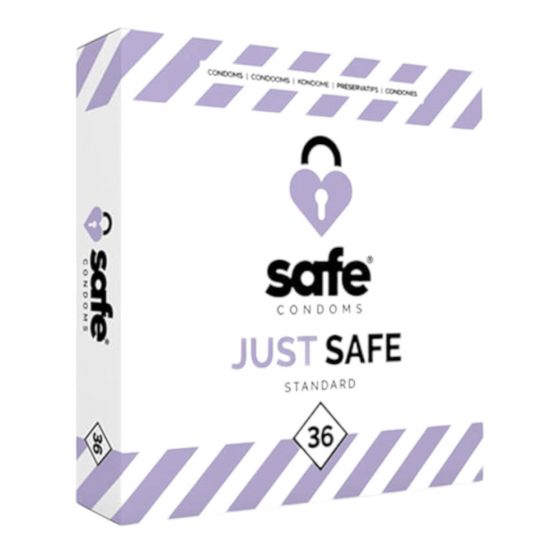 SAFE Just Safe - standarta vaniilja kondoomid (36 tk)