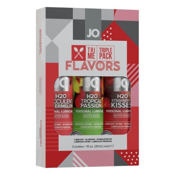 JO System Flavors - aromatizēta lubrikanta komplekts (3 gab.)