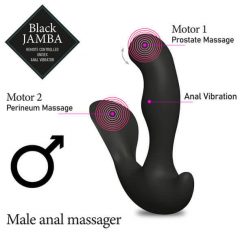   FEELZTOYS Black Jamba - akumulatorske ajudjoša anāl vibrators (melns)
