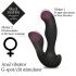 FEELZTOYS Black Jamba - tālvadības apsildāma anālā vibrators (melna) 