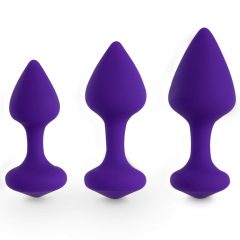 FEELZTOYS Bibi - anālo dildo komplekts - violets (3 gab.)
