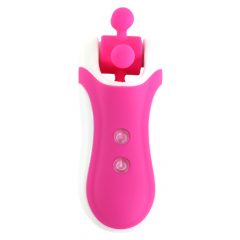   FEELZTOYS Clitella - uzlādējams, rotējošs, orālais vibrators (rozā)