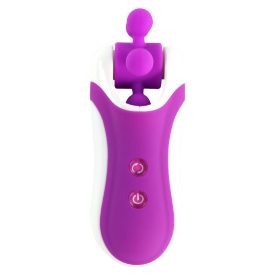 FEELZTOYS Clitella - akumulatora, rotējoša, orālais vibrators (violets)