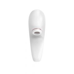   Satisfyer Pro 4 Couples - akumulatora gaisa viļņu pāru vibrators (balts)