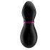 Satisfyer Penguin - akumulators, ūdensnecaurlaidīgs klitora stimulators (melns-balts) 