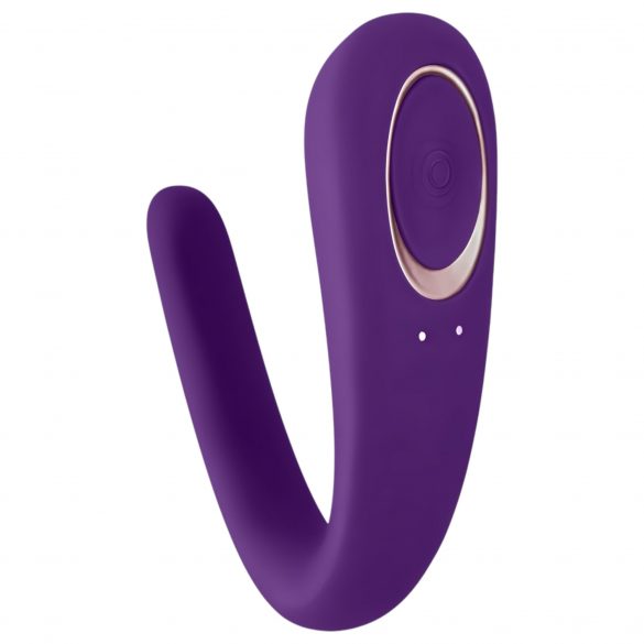 Satisfyer Double Classic - ūdensizturīgs, uzlādējams pāru vibrators (violetā krāsā) 