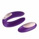 Satisfyer Double Plus Remote - bezvadu, akumulators pāru vibrators (violets)