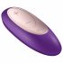 Satisfyer Double Plus Remote - tālvadāms, akumulatora pāru vibrators (violets) 