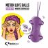 FEELZTOYS Twisty - radio, ūdensizturīga, rotējoša vibrējoša olšūna (violeta) 