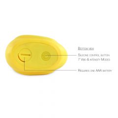   Mana Duckie 2.0 - rota pīle ūdensizturīgs klitora vibrators (dzeltens)