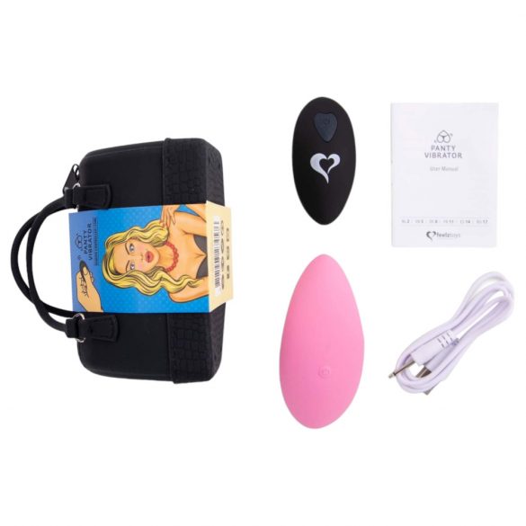 FEELZTOYS Panty - akumulatora, radio klitora vibrators (rozā) 