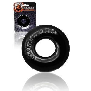 OXBALLS Donut 2 - īpaši bieza, ļoti elastīga dzimumlocekļa un sēklinieku gredzens (melns)