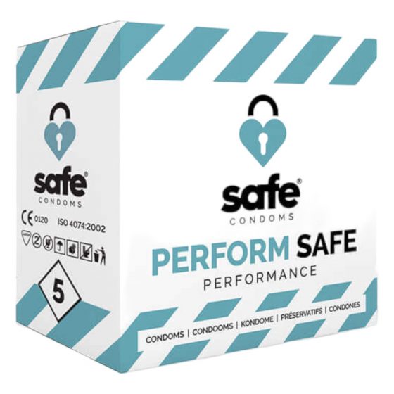 SAFE Perform Safe - lieli prezervatīvi (5 gab.)