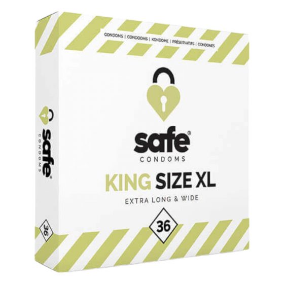 SAFE King Size XL - īpaši lieli prezervatīvi (36 gab)
