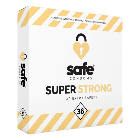 SAFE Super Strong - īpaši stiprs prezervatīvs (36gb) 