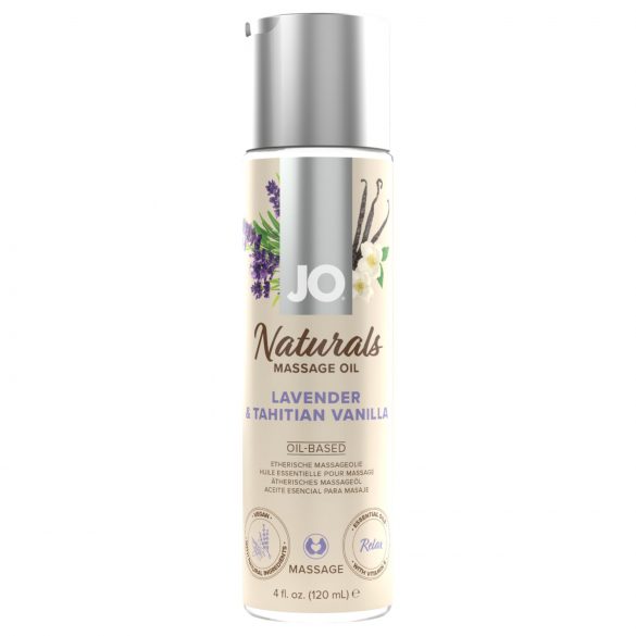 System JO - masāžas eļļa - lavanda-vaniļa (120 ml)