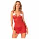 Obsessive Claussica - babydolls un stringi (sarkani)  - XL/XXL